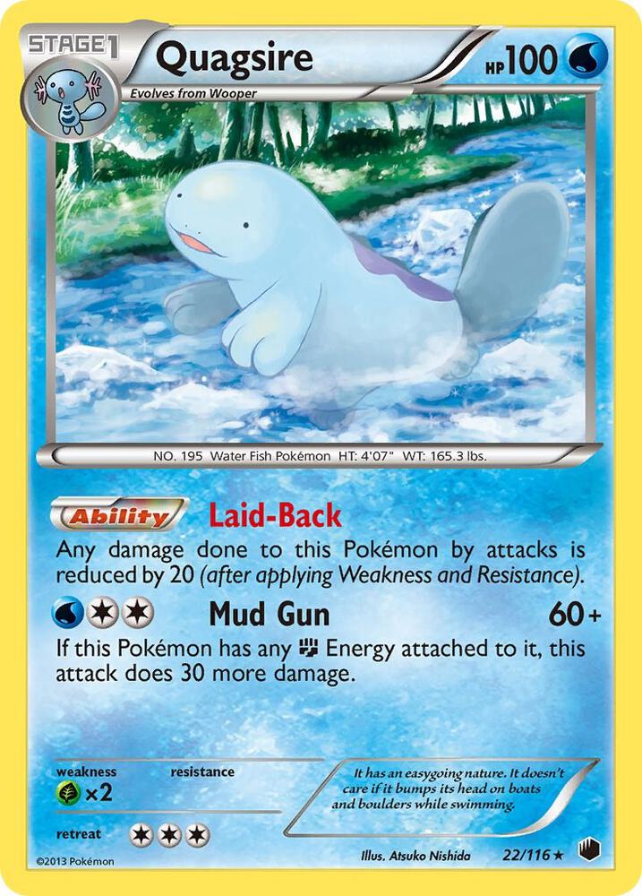 Quagsire 22/116 card