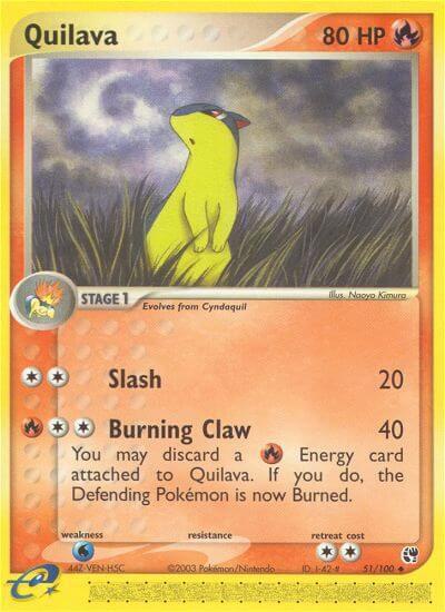 Quilava 51/100 card