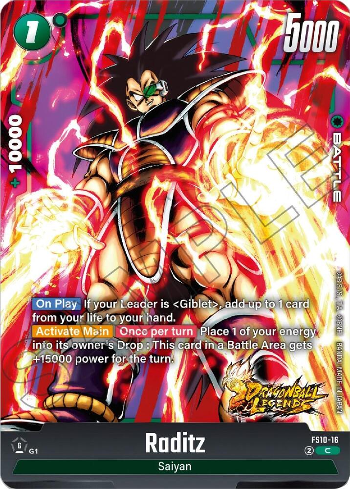 Raditz FS10-16 card