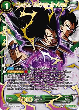 Raditz Saiyan In Arms SPR BT7-051 card