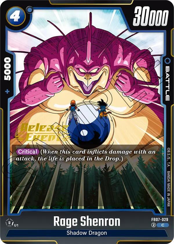 Rage Shenron FB07 029 carta