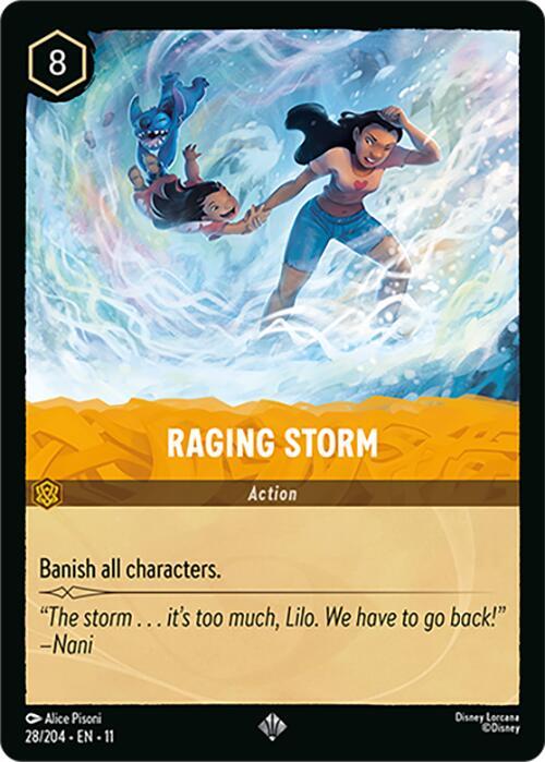 Raging Storm 28/204 card