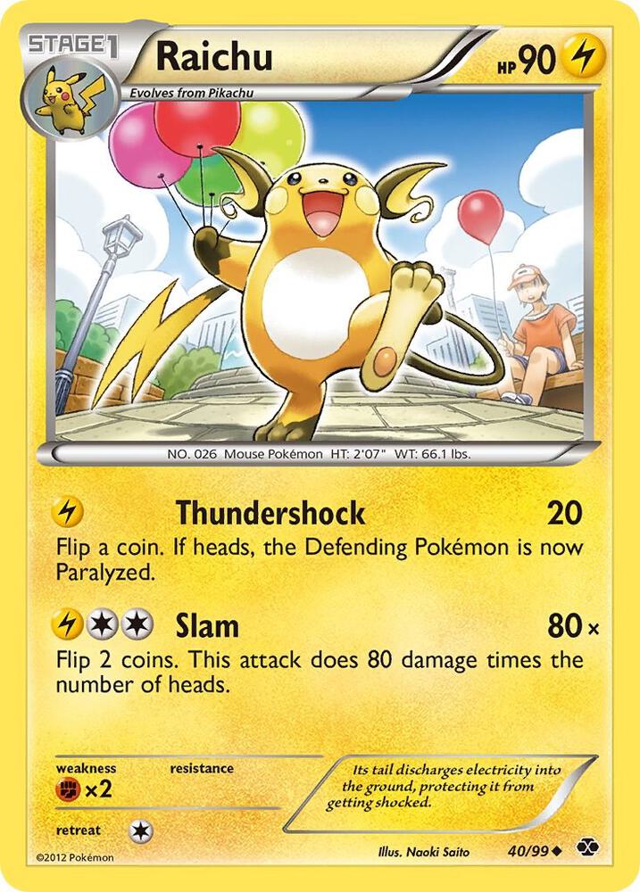 Raichu 40/99 carta