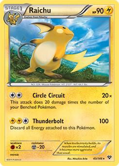 Raichu 43 146 Battle Arena Deck Exclusive 043/146