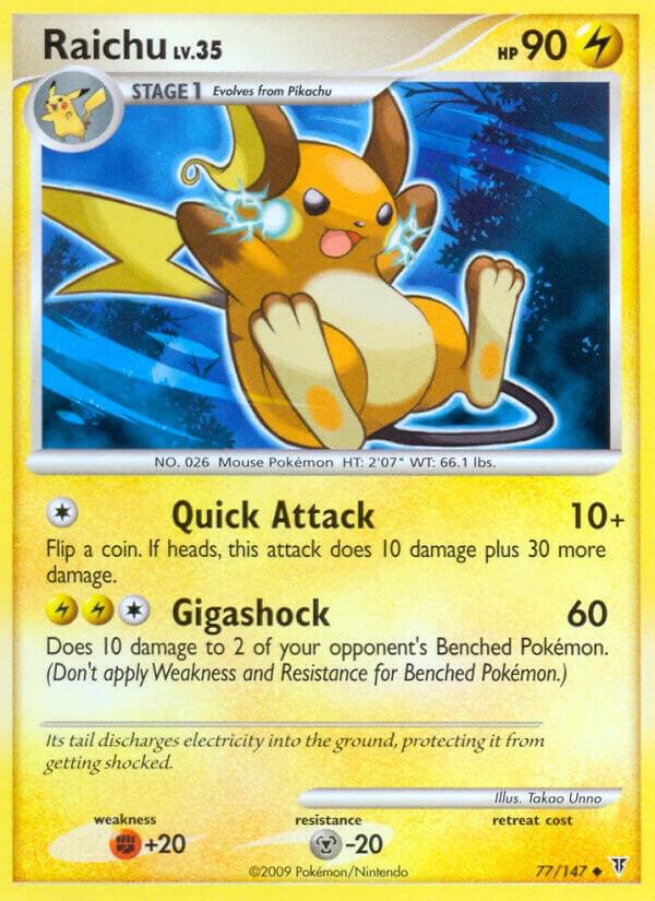 Raichu 77 card