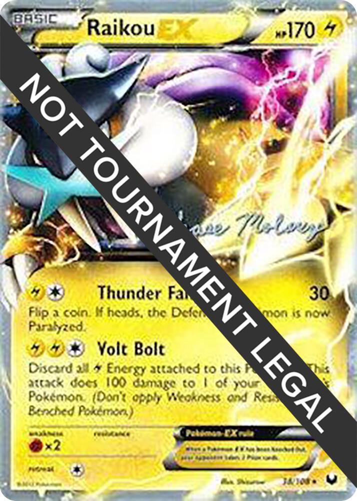 Raikou EX 2012 Chase Moloney 38/108 card