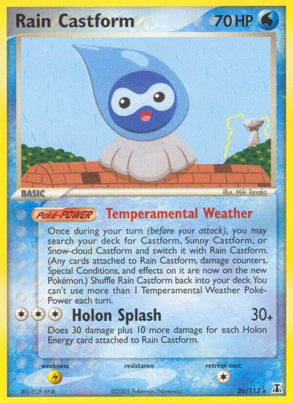 Rain Castform 26/113 card