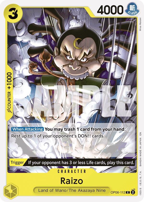 Raizo Reprint OP06-112 card