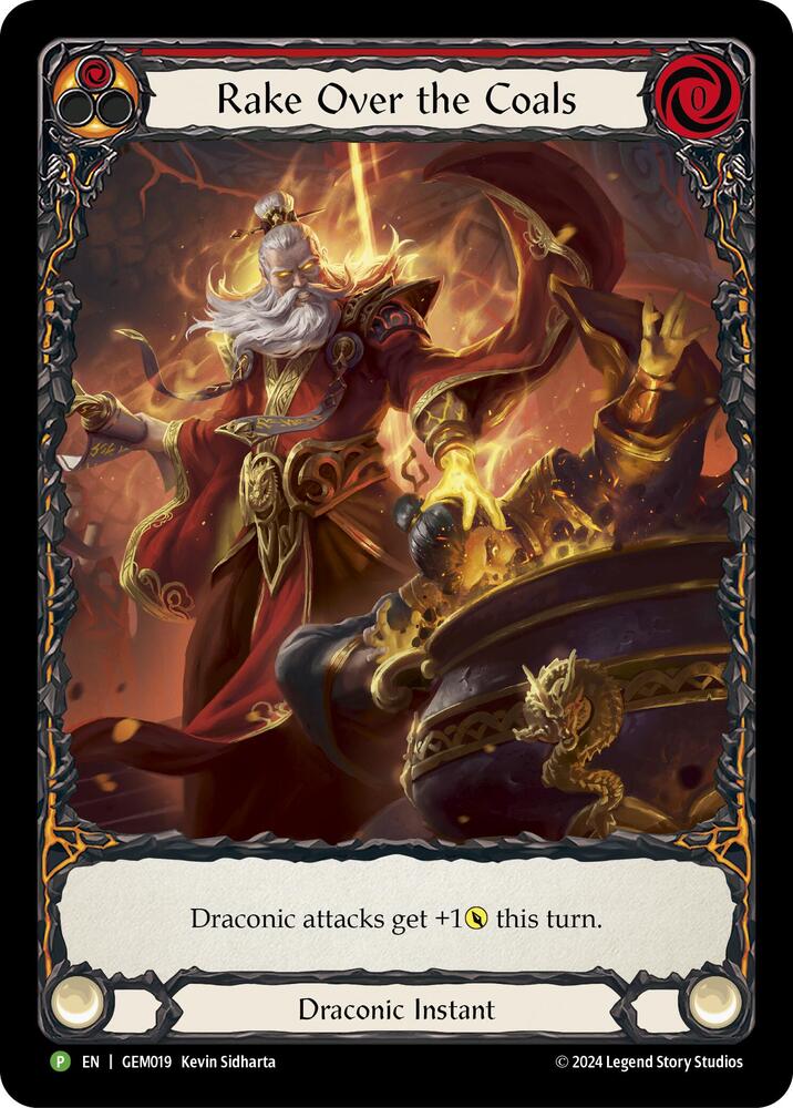 Rake Over the Coals Red GEM019 card