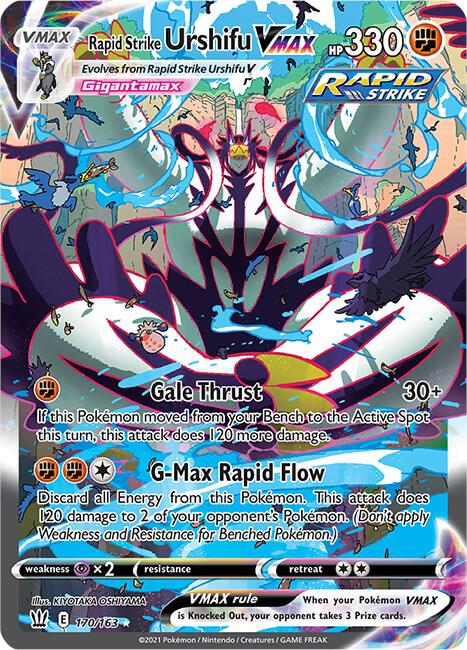 Rapid Strike Urshifu VMAX (Alternate Art Secret) 170/163 card
