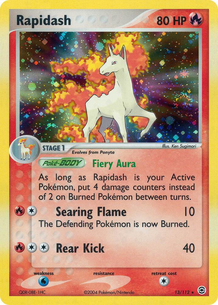 Rapidash 13/112 card