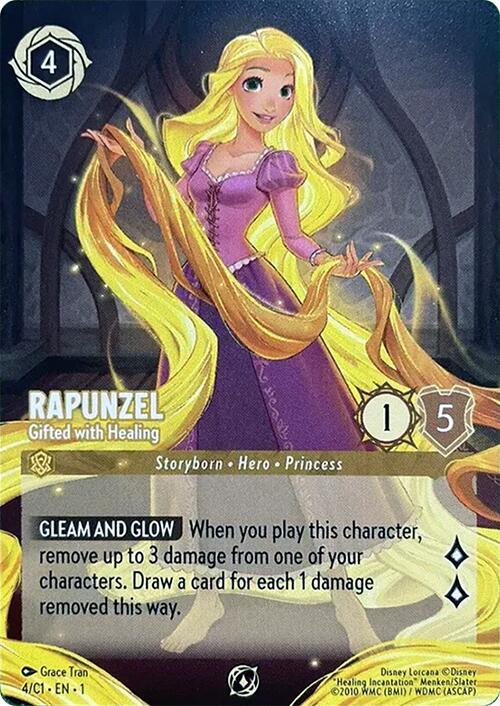 Rapunzel Gifted with Healing 4 card