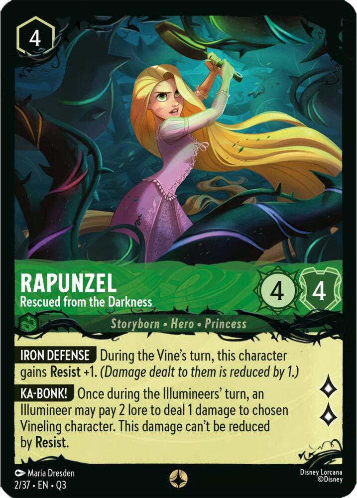 Rapunzel Rescued from the Darkness 2/37 card