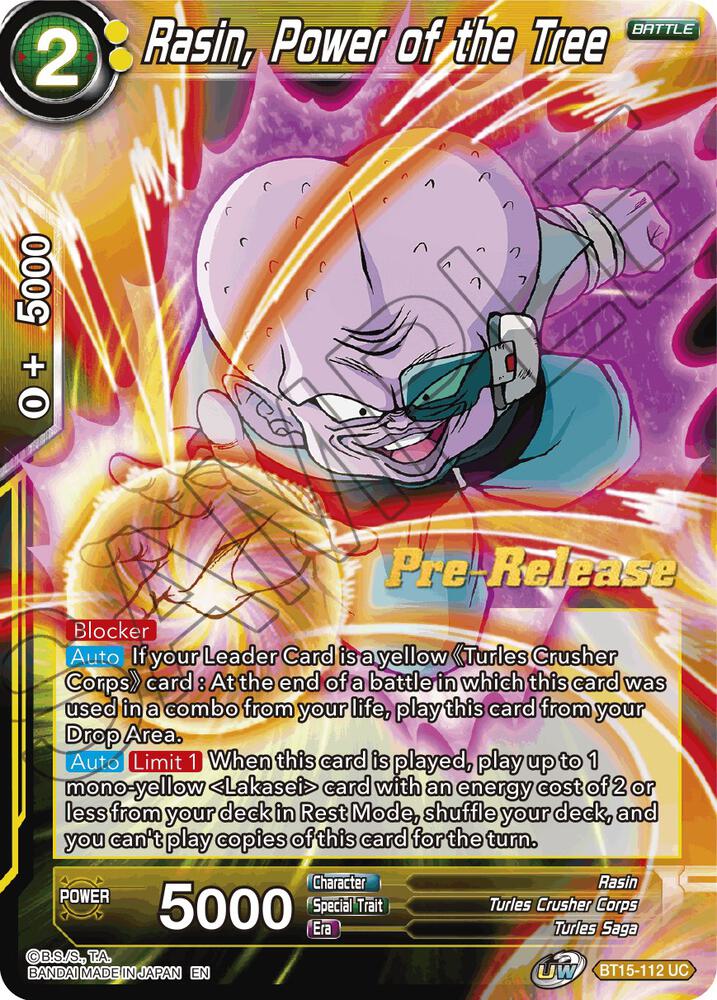 Rasin Power of the Tree BT15-112
