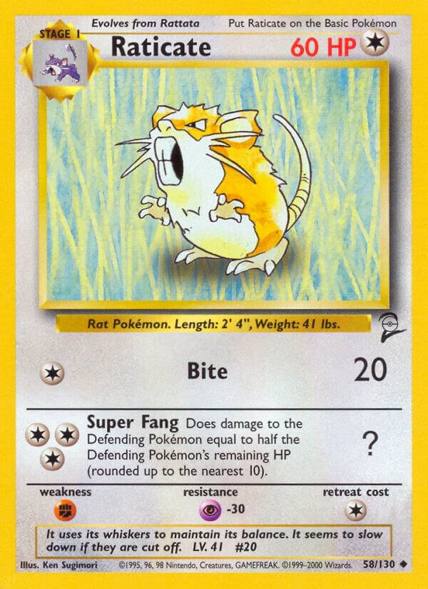 Raticate 058/130 card