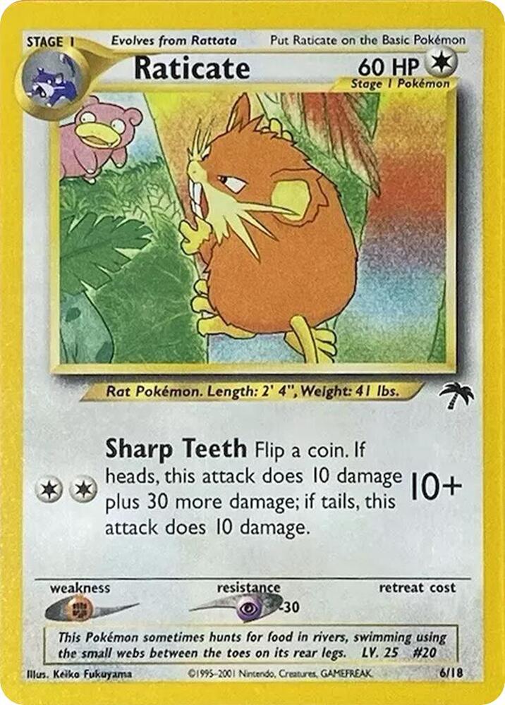 Raticate 06/18 card