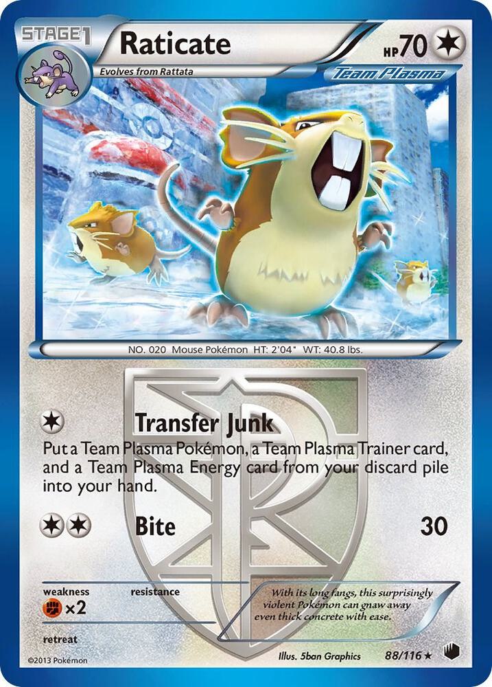 Raticate Team Plasma 88/116