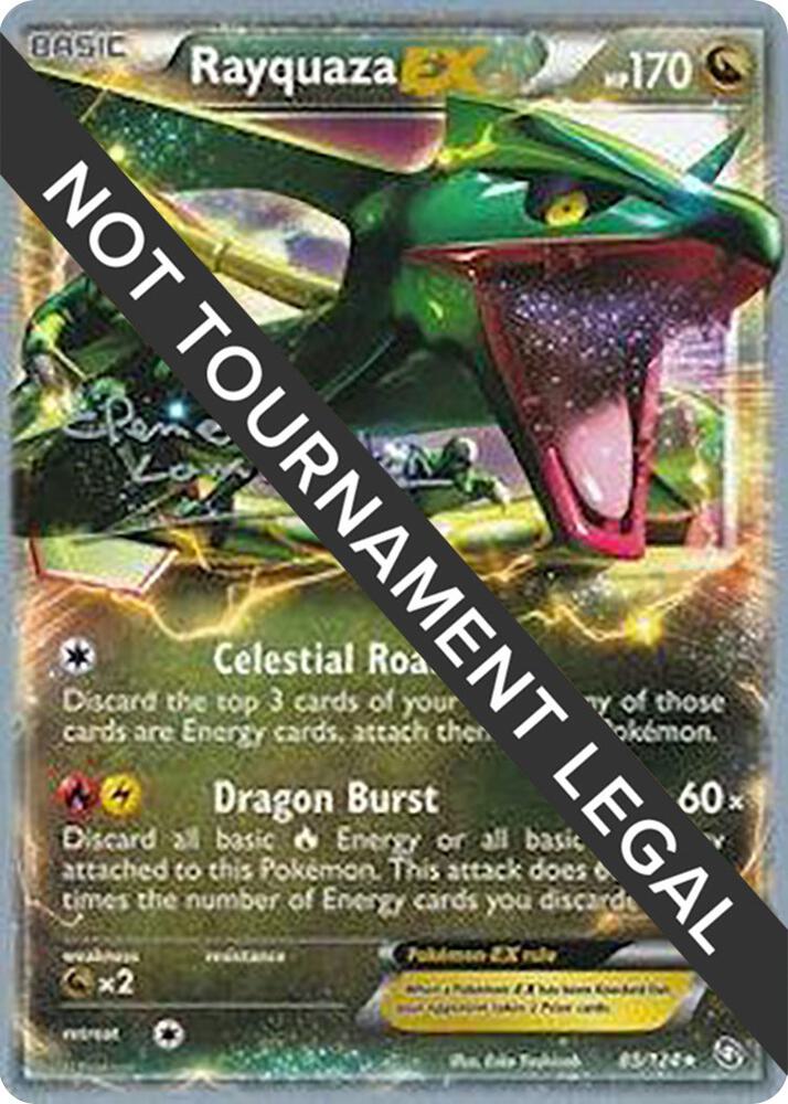 Rayquaza EX 2013 Clement Lamberton 85/124 card