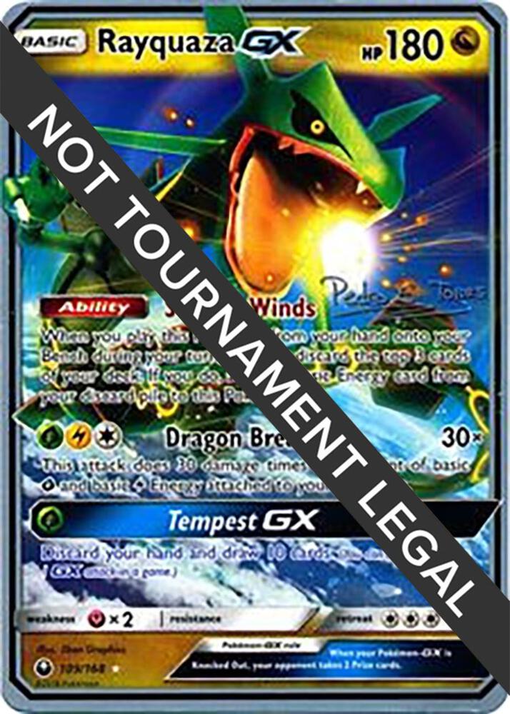 Rayquaza GX 2018 Pedro Eugenio Torres 109/168 card