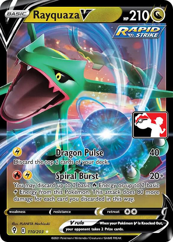 Rayquaza V 110/203 card