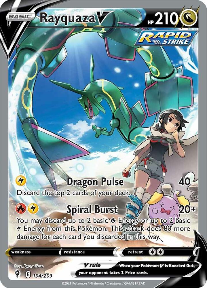 Rayquaza V Alternate Full Art 194/203