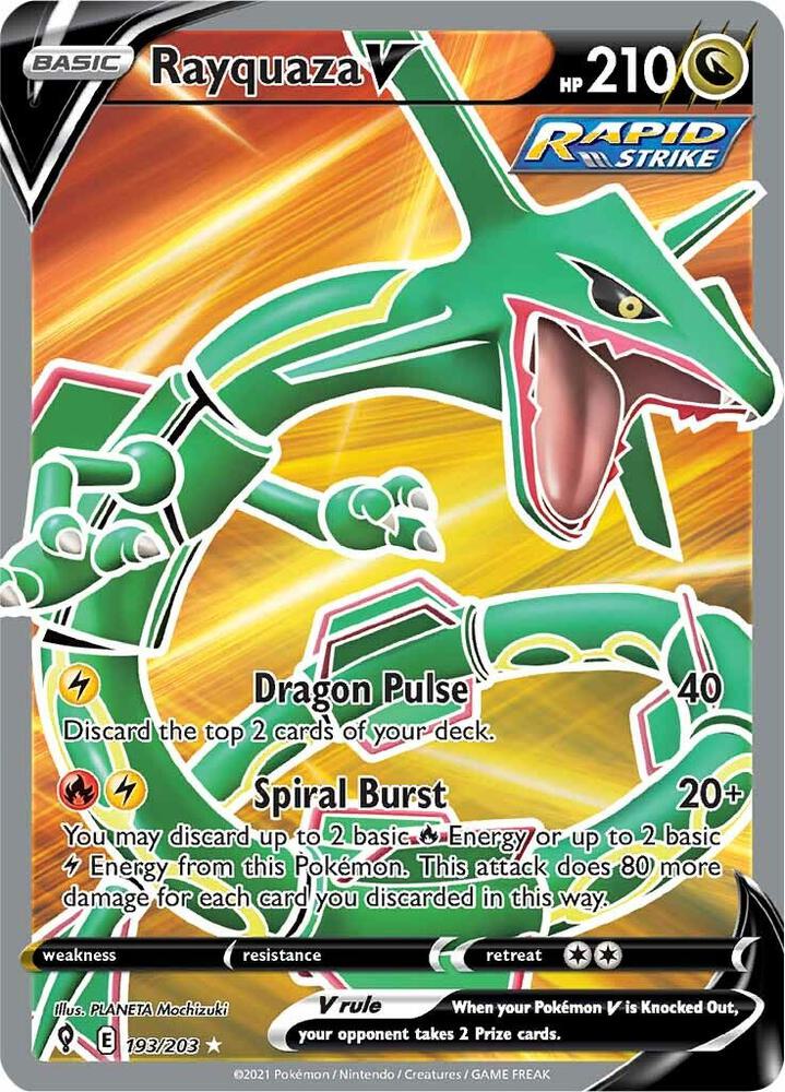 Rayquaza V Full Art 193/203