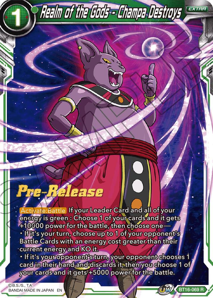 Realm of the Gods Champa Destroys BT16-069