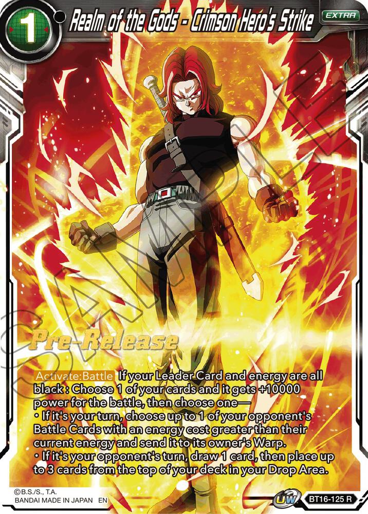 Realm of the Gods Crimson Heros Strike BT16-125