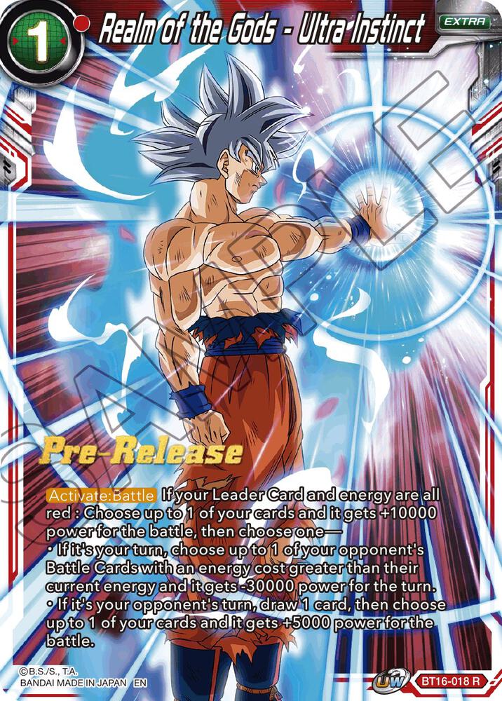 Realm of the Gods Ultra Instinct BT16-018