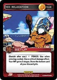Red Relaxation R118 card