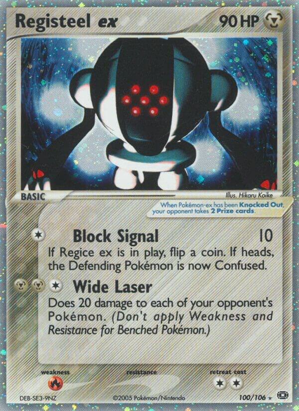 Registeel ex 100/106 card