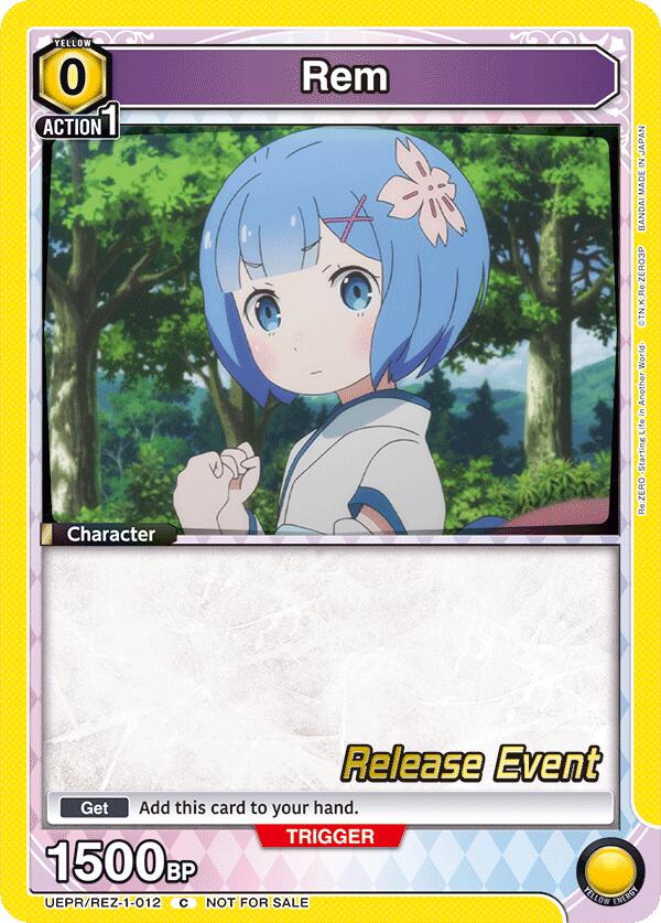 Rem 012 UEPR/REZ-1-012 card