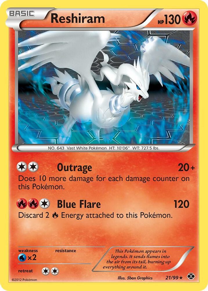 Reshiram 21/99 carta