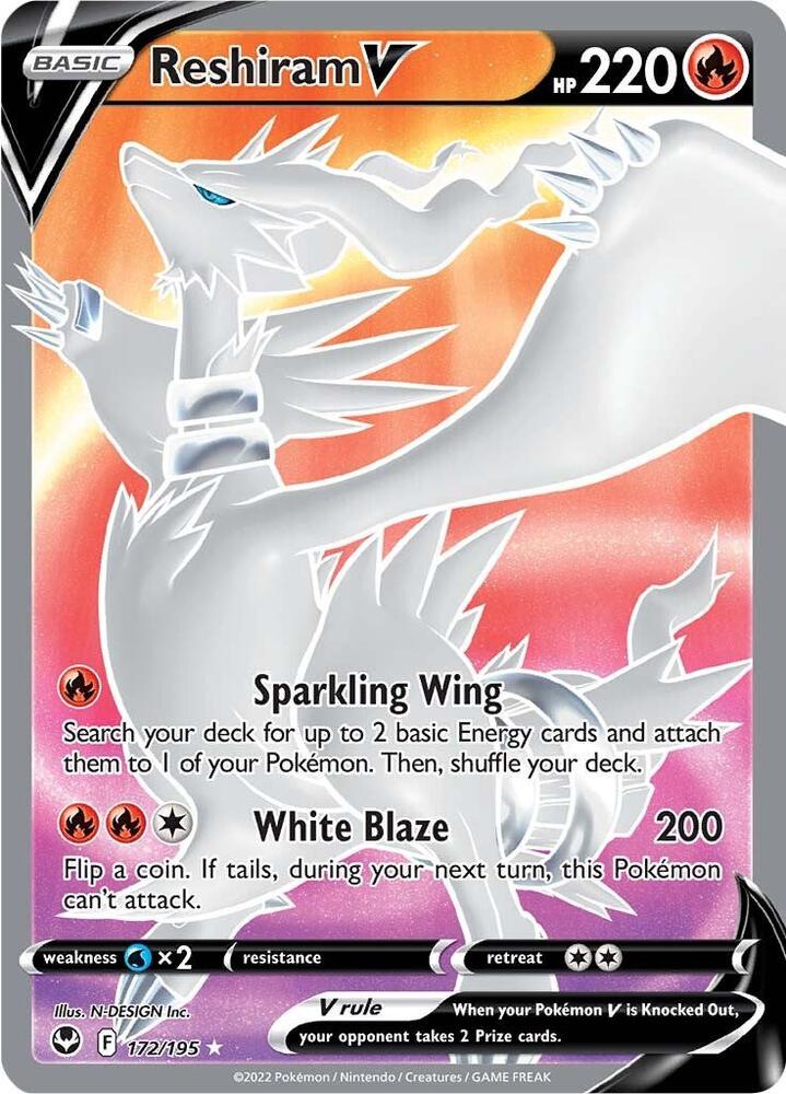 Reshiram V Full Art 172/195