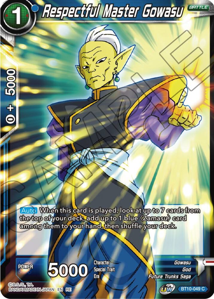 Respectful Master Gowasu Reprint BT10-049