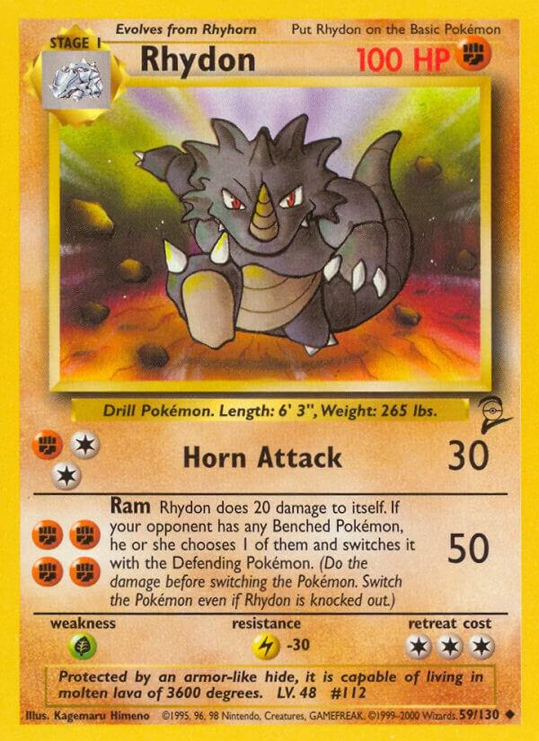 Rhydon 059/130 card