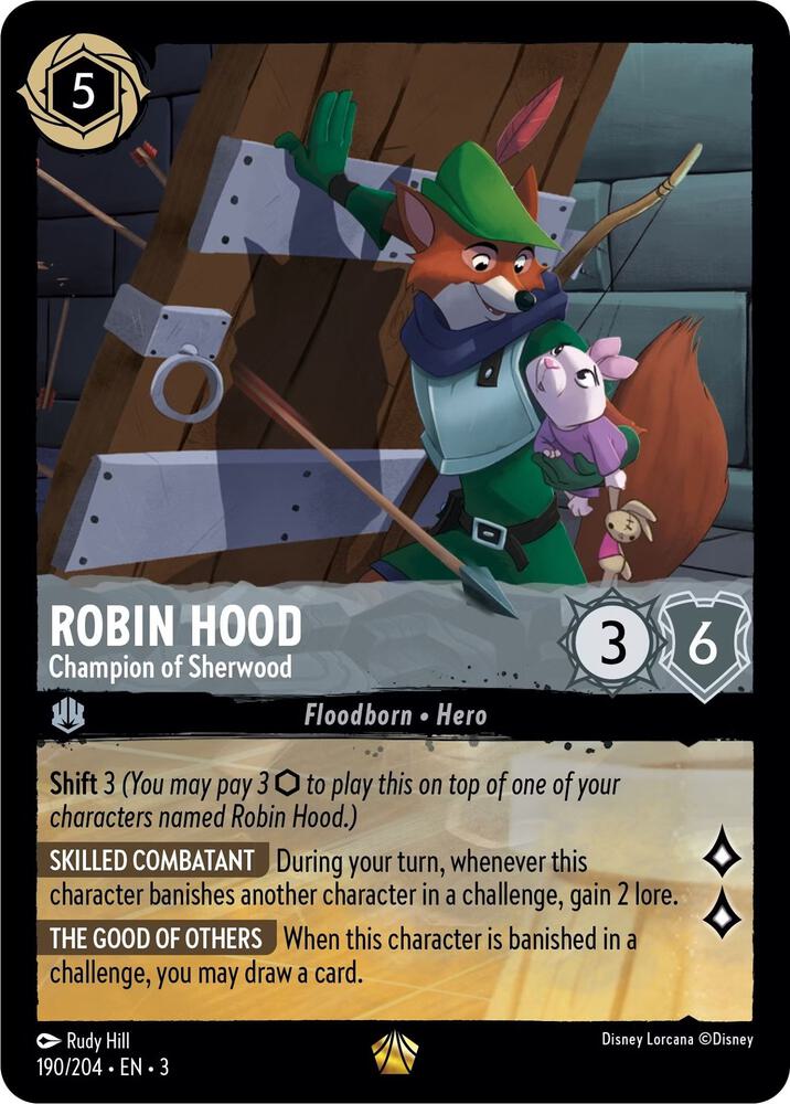 Robin Hood Champion of Sherwood 190/204 card