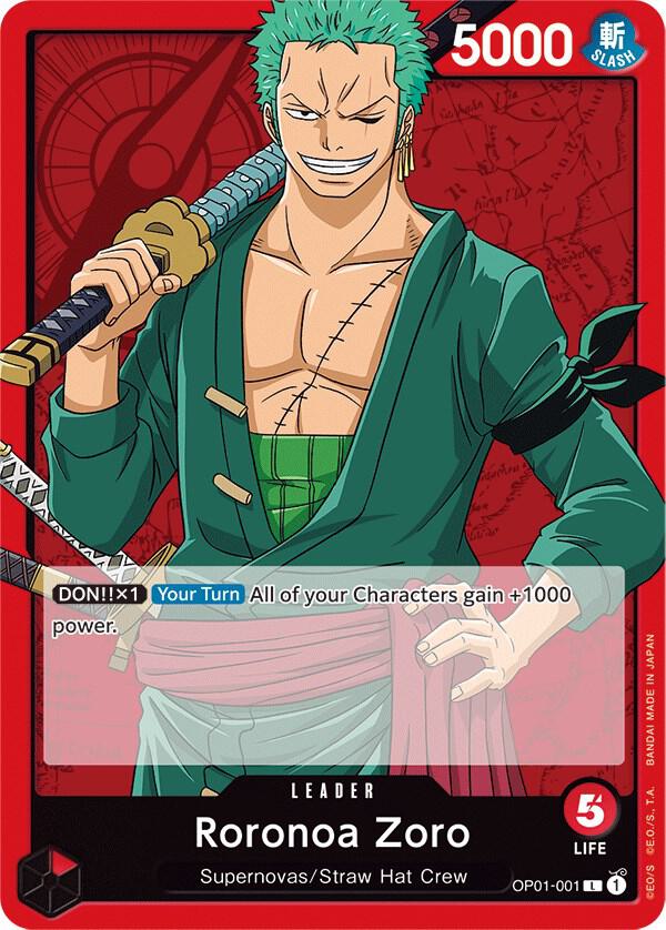 Roronoa Zoro 001 OP01-001 card