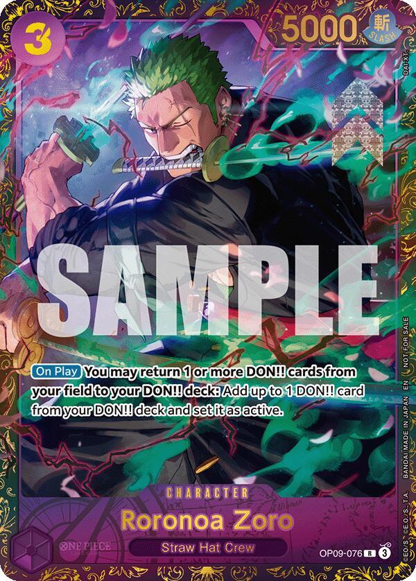 Roronoa Zoro Championship 25 26 Regionals Season 1 OP09-076