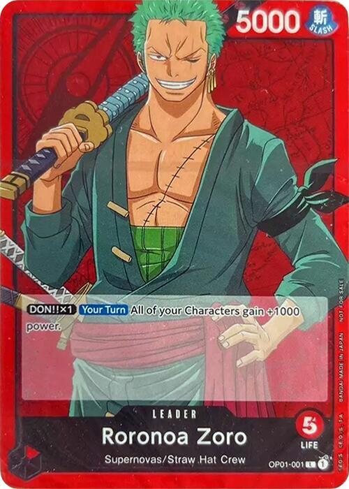 Roronoa Zoro OP01-001 card