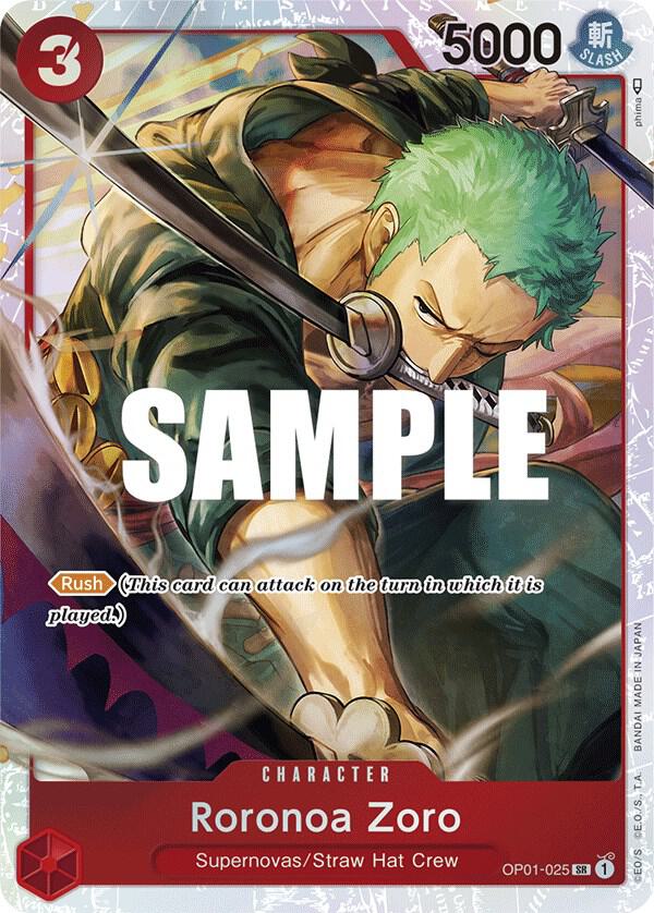 Roronoa Zoro OP01-025 card
