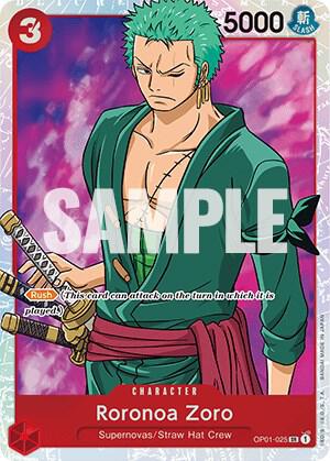 Roronoa Zoro OP01-025 card