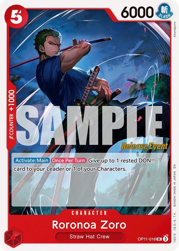 Roronoa Zoro OP11-016 card