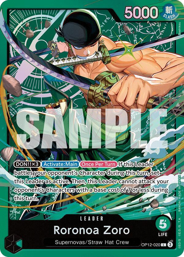 Roronoa Zoro OP12 020 card