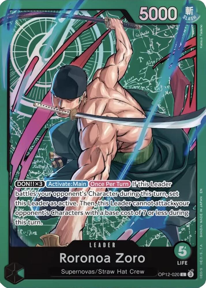 Roronoa Zoro OP12 020 Zoro Deck card
