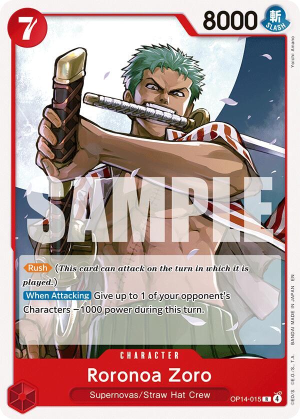 Roronoa Zoro OP14-015 carta