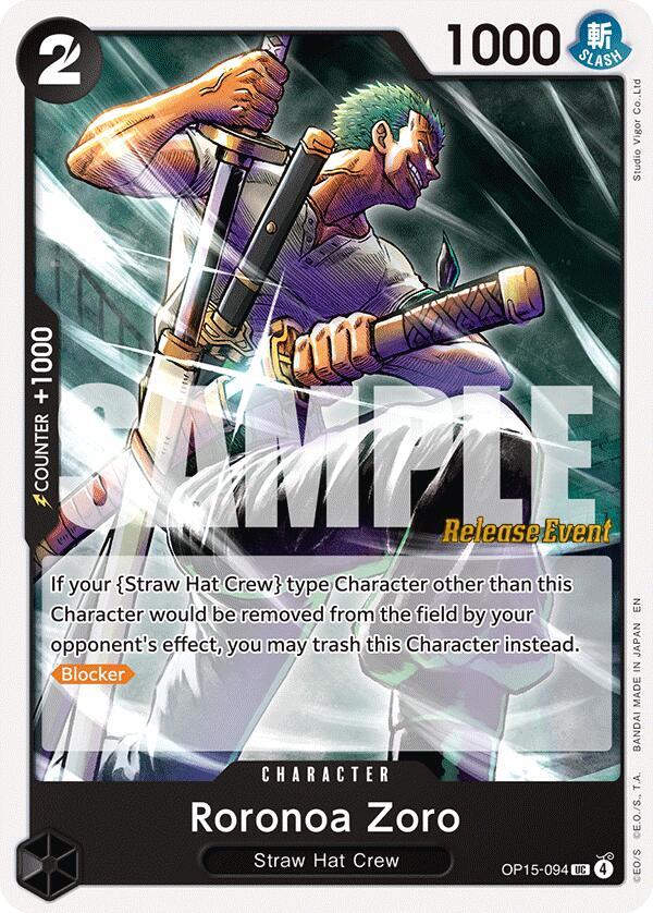 Roronoa Zoro (OP15-094) card
