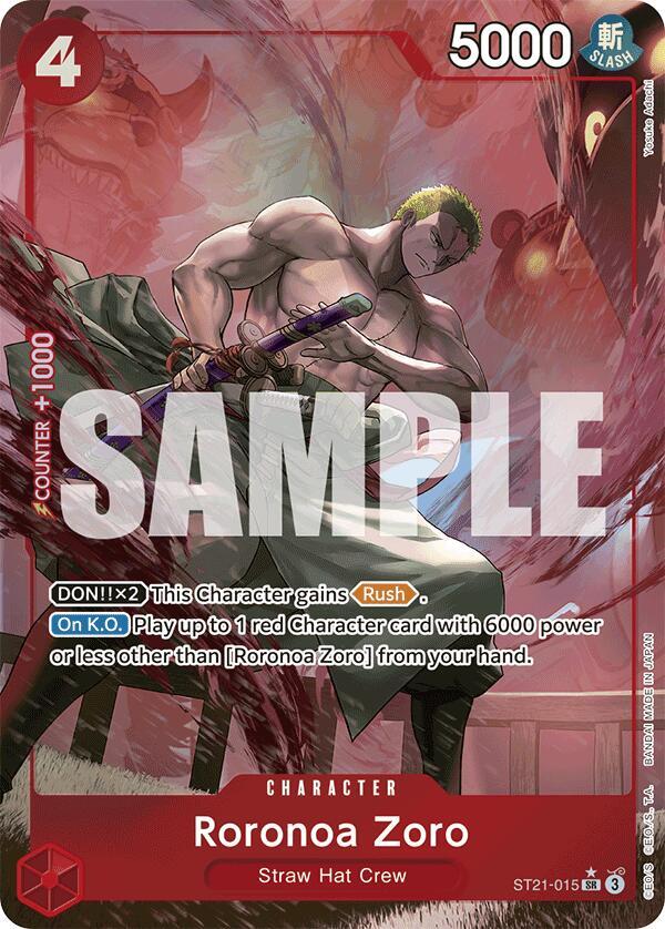 Roronoa Zoro Parallel ST21-015 carta