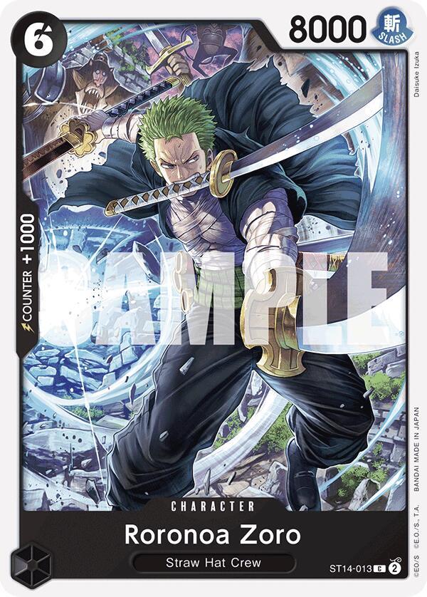 Roronoa Zoro ST14-013 carta