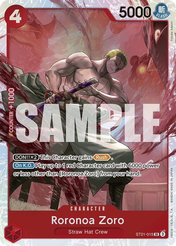 Roronoa Zoro ST21-015 carta
